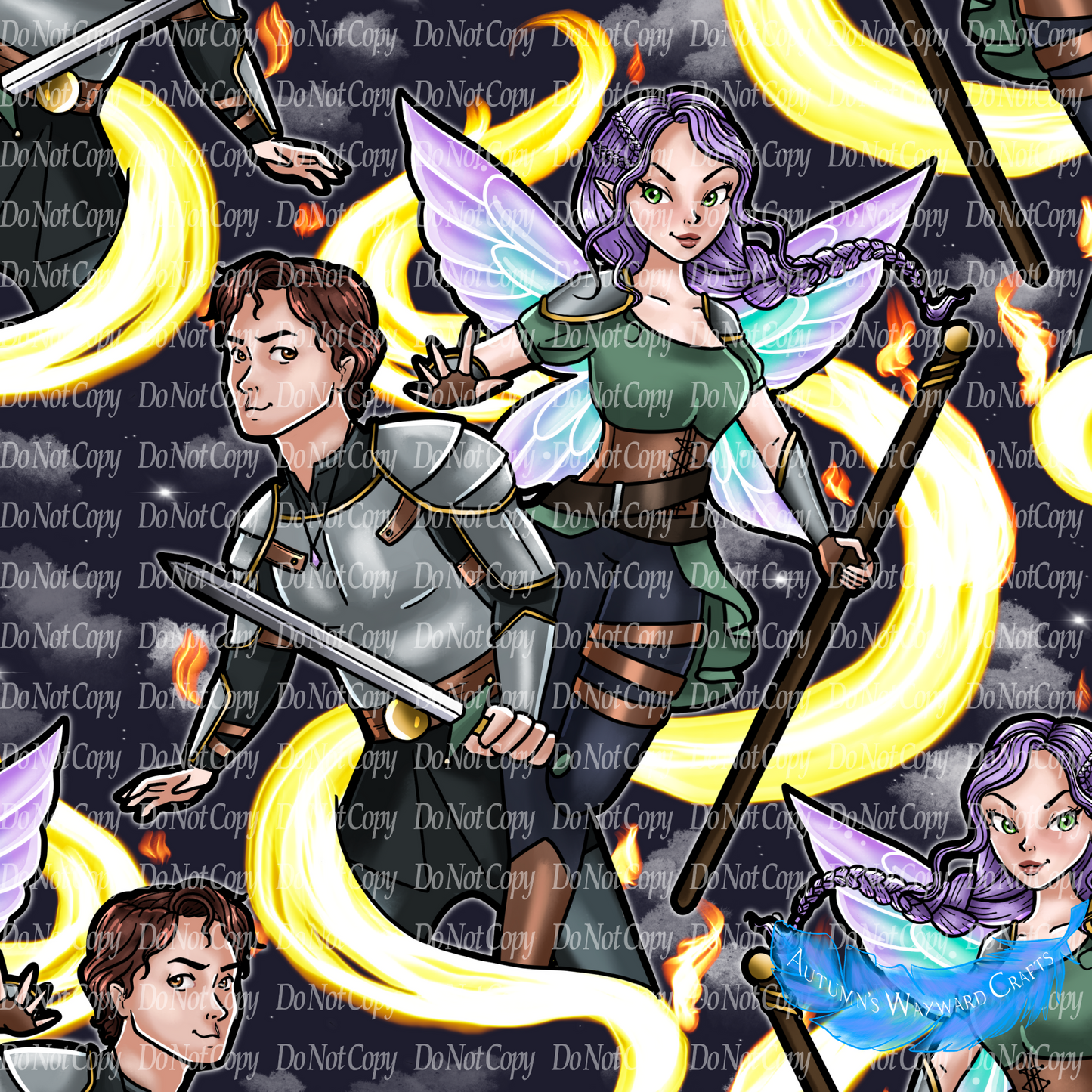 PREORDER *OFFICIALLY LICENSED* Smoke and Scar Hair Clip