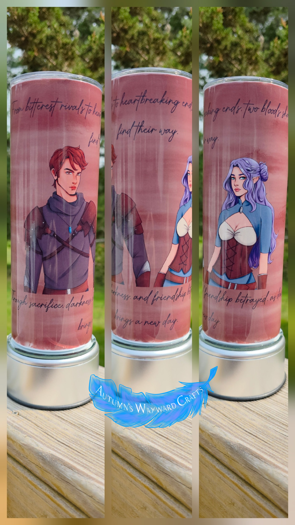 PREORDER *OFFICIALLY LICENSED* Smoke and Scar 20oz Skinny Tumbler